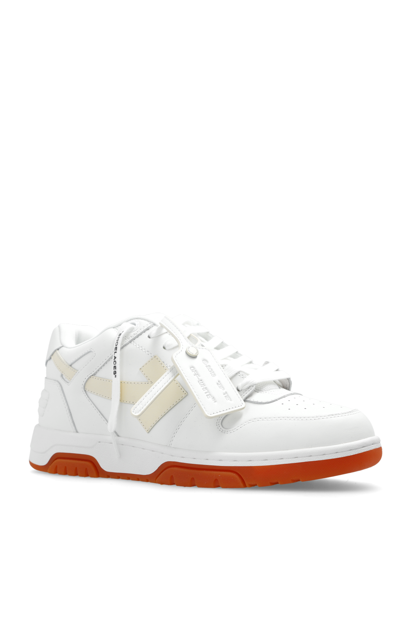 【関税込み】Off-White ベージュ Diag Lea サンダル Off-Whiteのブラック＆ベージュ Diag Lea サンダルがセール中